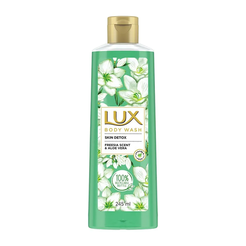 Lux-DS-245-ml.png Lux Body Wash For Skin Detox Freesia Scent & Aloe Vera With Glycerine 245 ml - Image 1