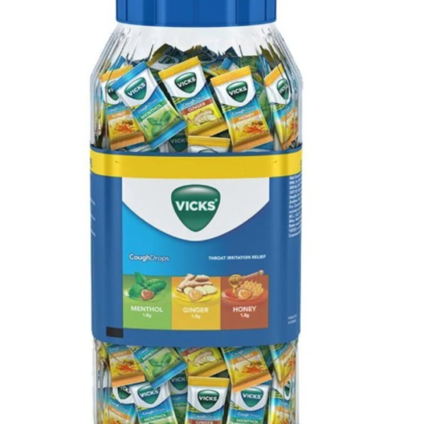 Vicks Cough Drop Double Power Jar