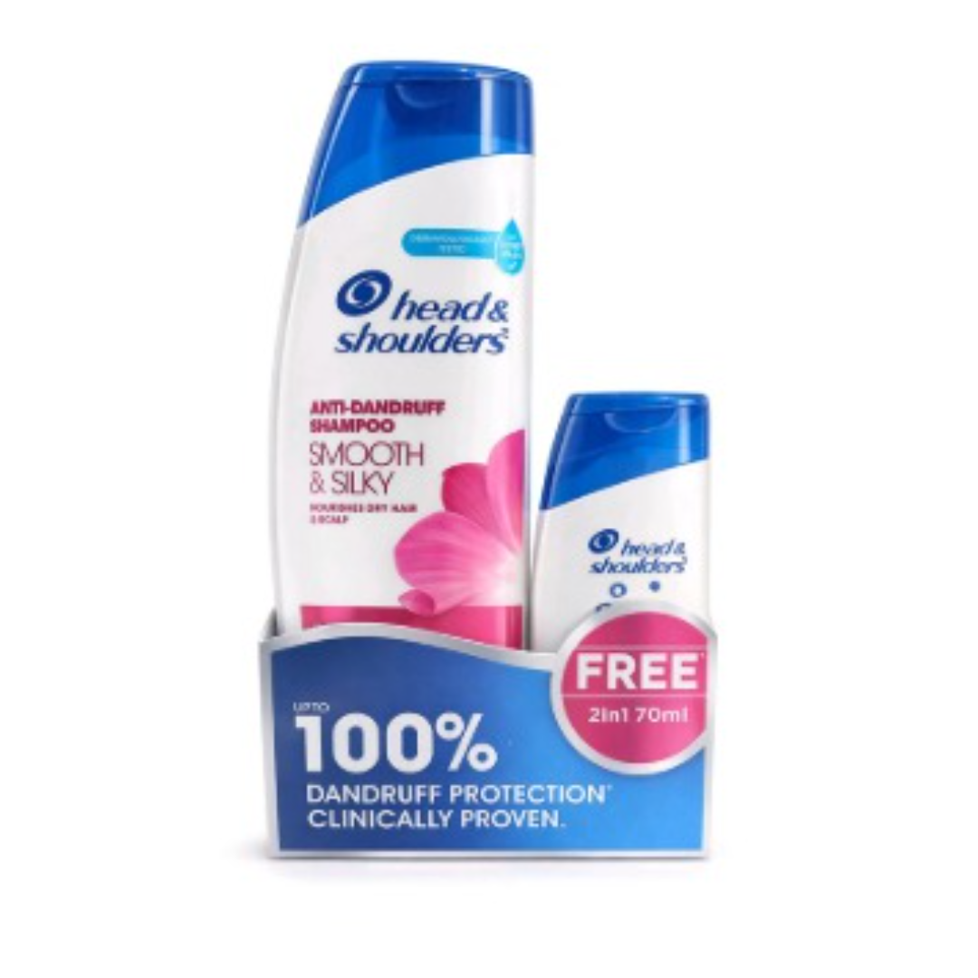 imresizer-image (49) (1) Head & Shoulders Smooth & Silky Shampoo 340 ML - Image 1